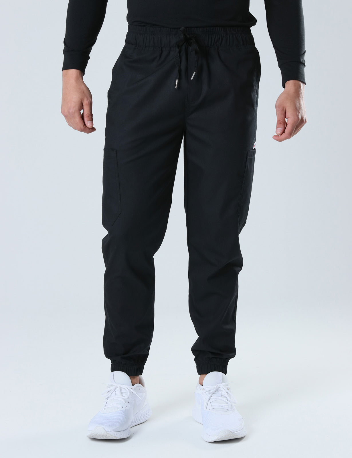 Black Men's Jogger Scrub Set
