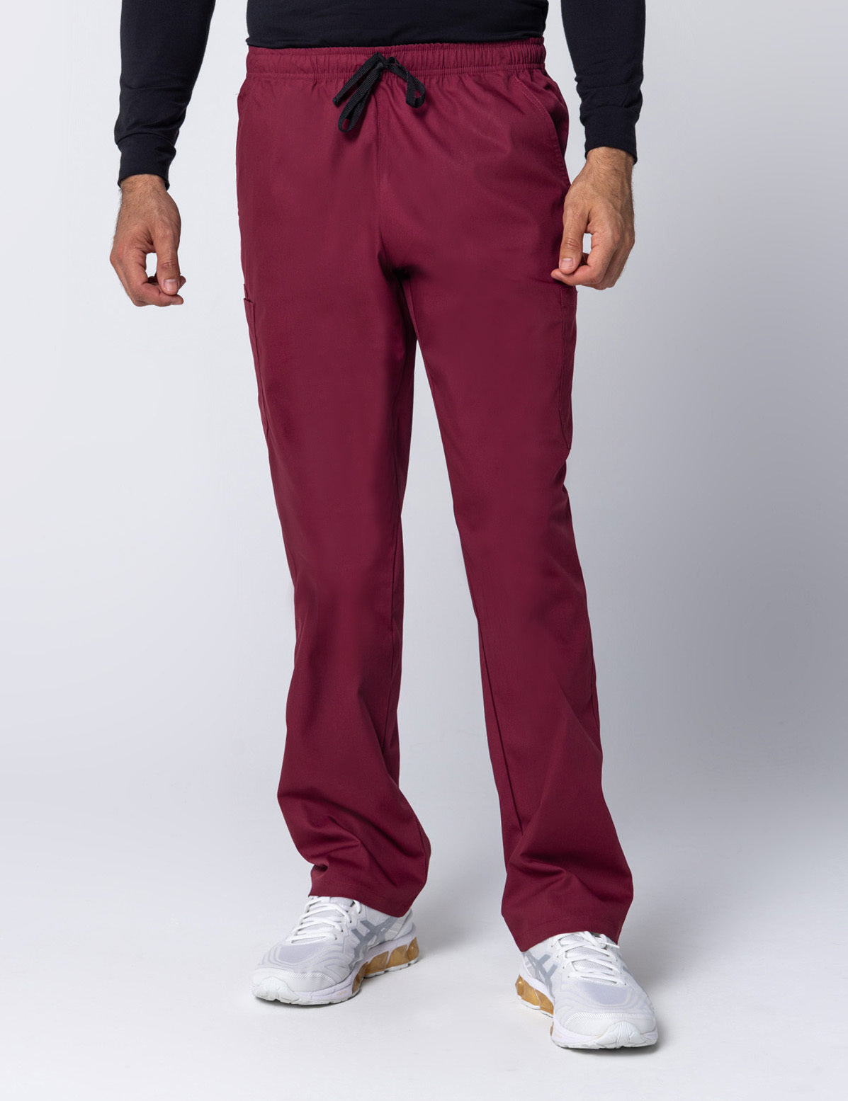 Burgundy Men's Essentials Scrub Set